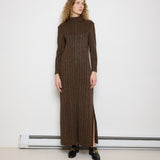 Francesca for Damon Dress, made in Italy, 15.5-inch shoulders, 58-inch length, 23-inch sleeves. Model is 5'11"