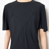 Jil Sander dress, made in Italy, European size 40, 49-inch length, 57% acetate, 43% viscose. Model is 5'9"