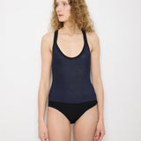 Sonia Rykiel Body, size 38, 61% viscose, 27% cotton, 11% linen, 1% elastane. Model is 5'11", very good condition.