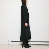 Fattaneh Bahari Coat, 51-inch length, 15-inch shoulders, size 14. Model is 5'9", in good condition