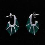 Malachite Sunburst Studs