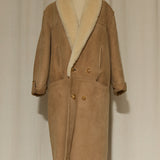 Roger Baugh Beige Shearling Long Coat