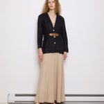 Liz Claiborne Linen Jacket, size 12, 30-inch length, 19-inch shoulders, 100% linen. Model is 5'11", very good condition