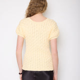 Buttercream Braided Knit Top