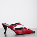 Discover the Prada Red Shoes – size 38 luxury designer footwear, featuring a sleek silhouette and bold red hue. In good condition, with some signs of wear.