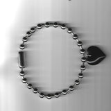 Discover the Vintage Ball and Heart Necklace – a 14-inch sterling silver chain with a 1.5-inch heart pendant, embodying timeless romantic elegance.