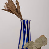 YAKUSH STRIPS Vase Blue - KHATA