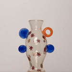 HALUZKA MODERN VINTAGE Guta Glass Vase Flower Pattern - KHATA