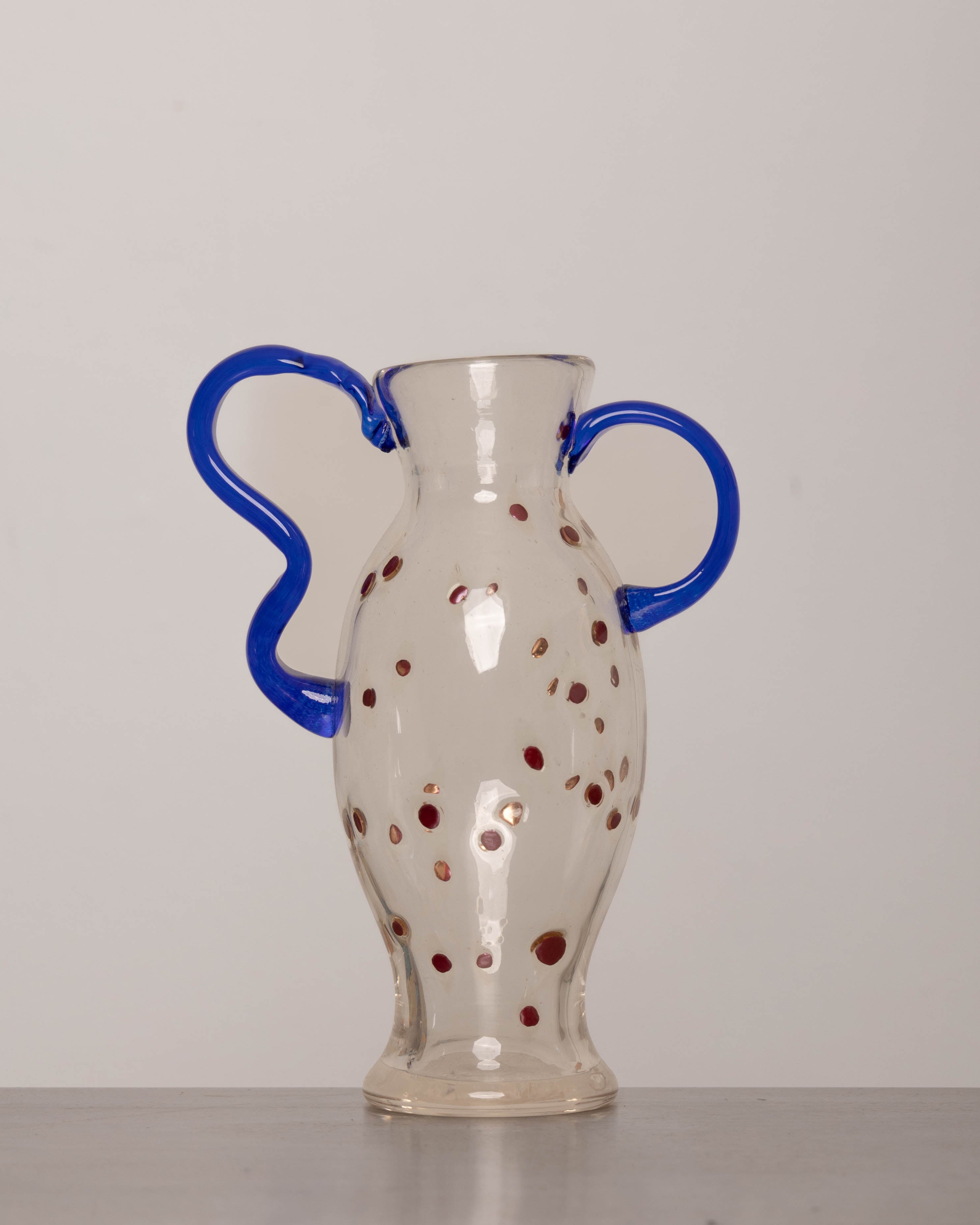 HALUZKA MODERN VINTAGE Guta Glass Vase Speckle Pattern - KHATA