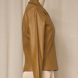 Rampage Tailored Tan Leather Jacket