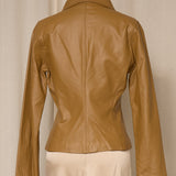 Rampage Tailored Tan Leather Jacket