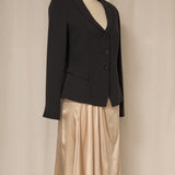 Vintage Armani Collezioni Fitted Cropped Blaser