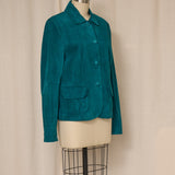 Ann Taylor Blue Suede Jacket