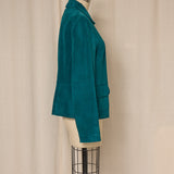 Ann Taylor Blue Suede Jacket