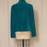 Ann Taylor Blue Suede Jacket