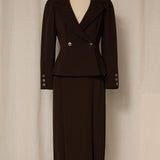 State of Claude Montana Brown Skirt Suite