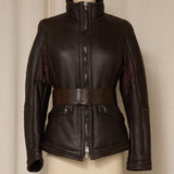 Prada Sport Late 90's Brown Leather Jacket