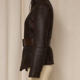 Prada Sport Late 90's Brown Leather Jacket