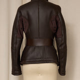 Prada Sport Late 90's Brown Leather Jacket