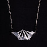 Calla Lily Flower Necklace Sterling Silver Mexico